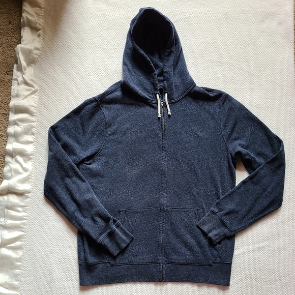 j crew vintage fleece zip hoodie